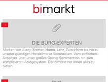 Tablet Screenshot of bimarkt.de